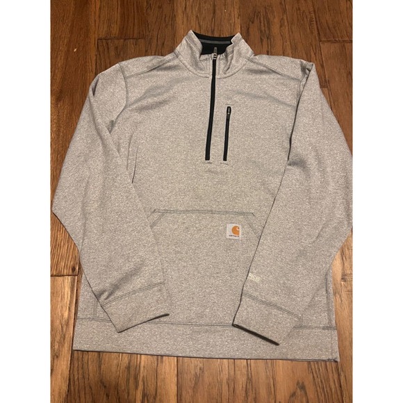 Carhartt Other - Carhartt Force Men's Quarter Zip Midweight Sweater Heather Gray Relaxed Fit M